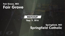 Matchup: Fair Grove High vs. Springfield Catholic  2016