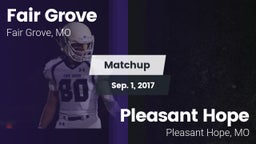 Matchup: Fair Grove High vs. Pleasant Hope  2017