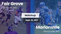 Matchup: Fair Grove High vs. Marionville  2017