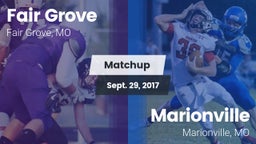 Matchup: Fair Grove High vs. Marionville  2017