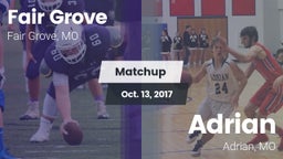 Matchup: Fair Grove High vs. Adrian  2017