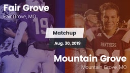 Matchup: Fair Grove High vs. Mountain Grove  2019