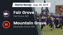 Recap: Fair Grove  vs. Mountain Grove  2019