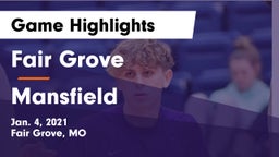 Fair Grove  vs Mansfield  Game Highlights - Jan. 4, 2021