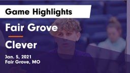 Fair Grove  vs Clever  Game Highlights - Jan. 5, 2021