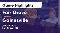 Fair Grove  vs Gainesville  Game Highlights - Jan. 30, 2021