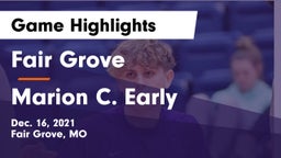 Fair Grove  vs Marion C. Early Game Highlights - Dec. 16, 2021