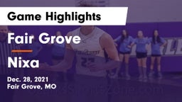 Fair Grove  vs Nixa  Game Highlights - Dec. 28, 2021