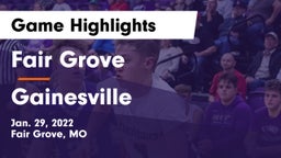 Fair Grove  vs Gainesville  Game Highlights - Jan. 29, 2022