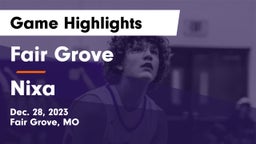 Fair Grove  vs Nixa  Game Highlights - Dec. 28, 2023