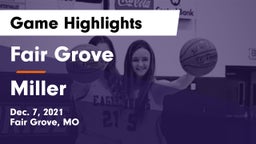 Fair Grove  vs Miller  Game Highlights - Dec. 7, 2021