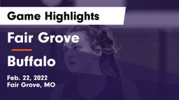 Fair Grove  vs Buffalo  Game Highlights - Feb. 22, 2022