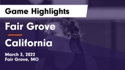 Fair Grove  vs California Game Highlights - March 3, 2022