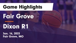 Fair Grove  vs Dixon R1 Game Highlights - Jan. 16, 2023