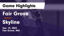 Fair Grove  vs Skyline  Game Highlights - Jan. 13, 2024