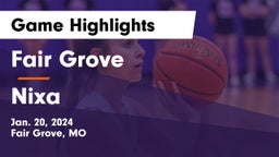 Fair Grove  vs Nixa  Game Highlights - Jan. 20, 2024