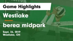 Westlake  vs berea midpark Game Highlights - Sept. 26, 2019