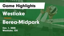 Westlake  vs Berea-Midpark  Game Highlights - Oct. 1, 2020