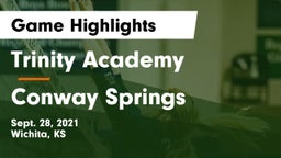 Trinity Academy  vs Conway Springs  Game Highlights - Sept. 28, 2021