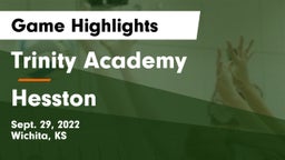 Trinity Academy  vs Hesston  Game Highlights - Sept. 29, 2022