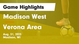 Madison West  vs Verona Area  Game Highlights - Aug. 31, 2023