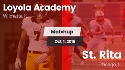 Matchup: Loyola Academy High vs. St. Rita  2016