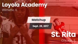 Matchup: Loyola Academy High vs. St. Rita  2017