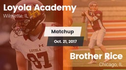 Matchup: Loyola Academy High vs. Brother Rice  2017