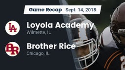 Recap: Loyola Academy  vs. Brother Rice  2018