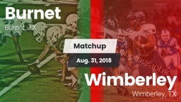 Matchup: Burnet  vs. Wimberley  2018