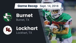 Recap: Burnet  vs. Lockhart  2018