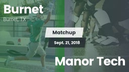 Matchup: Burnet  vs. Manor Tech 2018