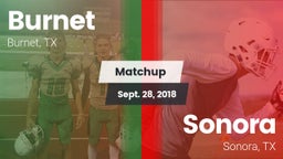 Matchup: Burnet  vs. Sonora  2018