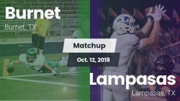 Matchup: Burnet  vs. Lampasas  2018