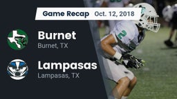 Recap: Burnet  vs. Lampasas  2018