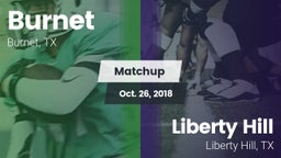 Matchup: Burnet  vs. Liberty Hill  2018