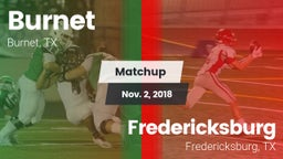 Matchup: Burnet  vs. Fredericksburg  2018