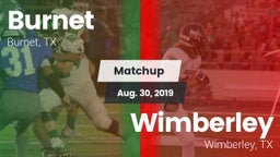 Matchup: Burnet  vs. Wimberley  2019