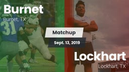 Matchup: Burnet  vs. Lockhart  2019