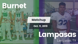 Matchup: Burnet  vs. Lampasas  2019