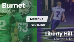Matchup: Burnet  vs. Liberty Hill  2019