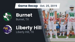 Recap: Burnet  vs. Liberty Hill  2019