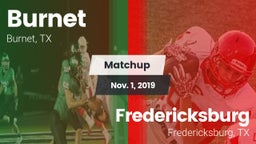 Matchup: Burnet  vs. Fredericksburg  2019