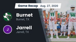 Recap: Burnet  vs. Jarrell  2020