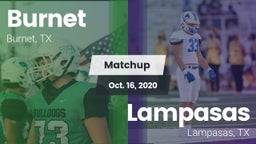 Matchup: Burnet  vs. Lampasas  2020