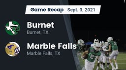 Recap: Burnet  vs. Marble Falls  2021