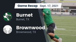 Recap: Burnet  vs. Brownwood  2021