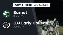 Recap: Burnet  vs. LBJ Early College  2021