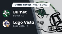 Recap: Burnet  vs. Lago Vista  2022