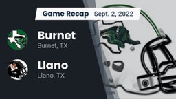 Recap: Burnet  vs. Llano  2022